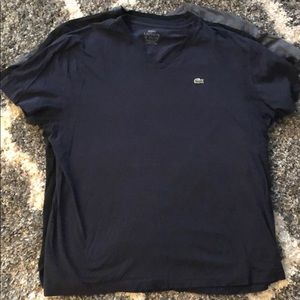 3 Lacoste Pima cotton Tee Shirts